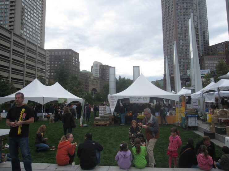 boston local food festival during day