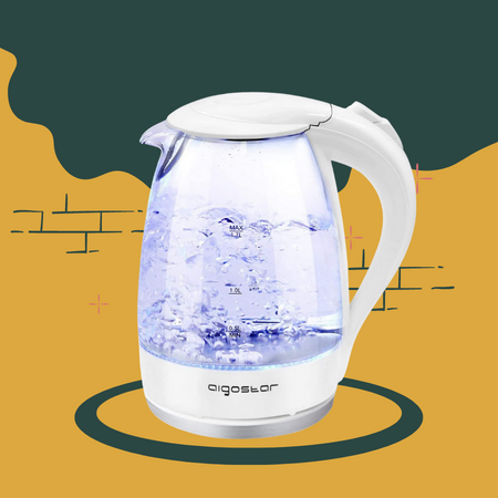 Aigostar Eve Glass Electric Tea Kettle